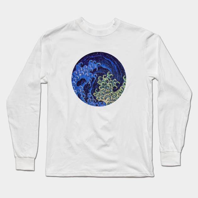 Feminine Wave Long Sleeve T-Shirt by GrampaTony